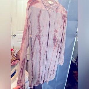 Black Swan size 8 shirt dress EUC worn once. Dusty Rose  smoke free and pockets